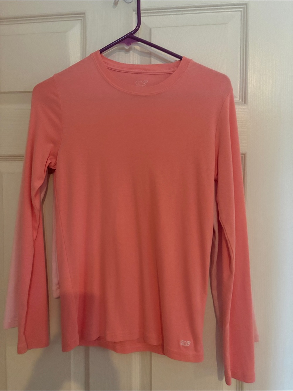 Vineyard Vines Women’s Long-Sleeve Crewneck Top - Coral